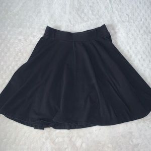 Black short skirt